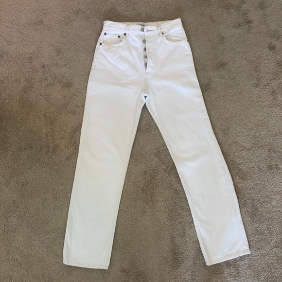 Agolde White 90s Pinch Waist - Picture 3 of 5
